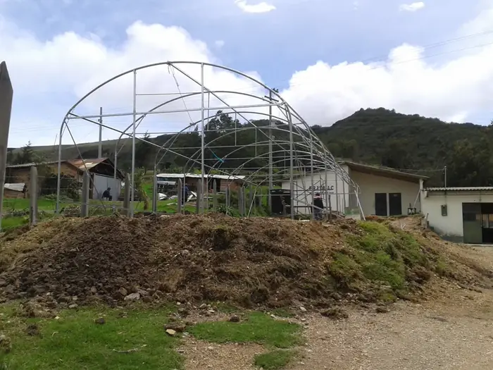 Estructura en acero galvanizado en Suesca