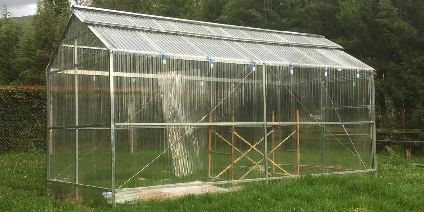 Invernadero Fabre terminado, listo para producción